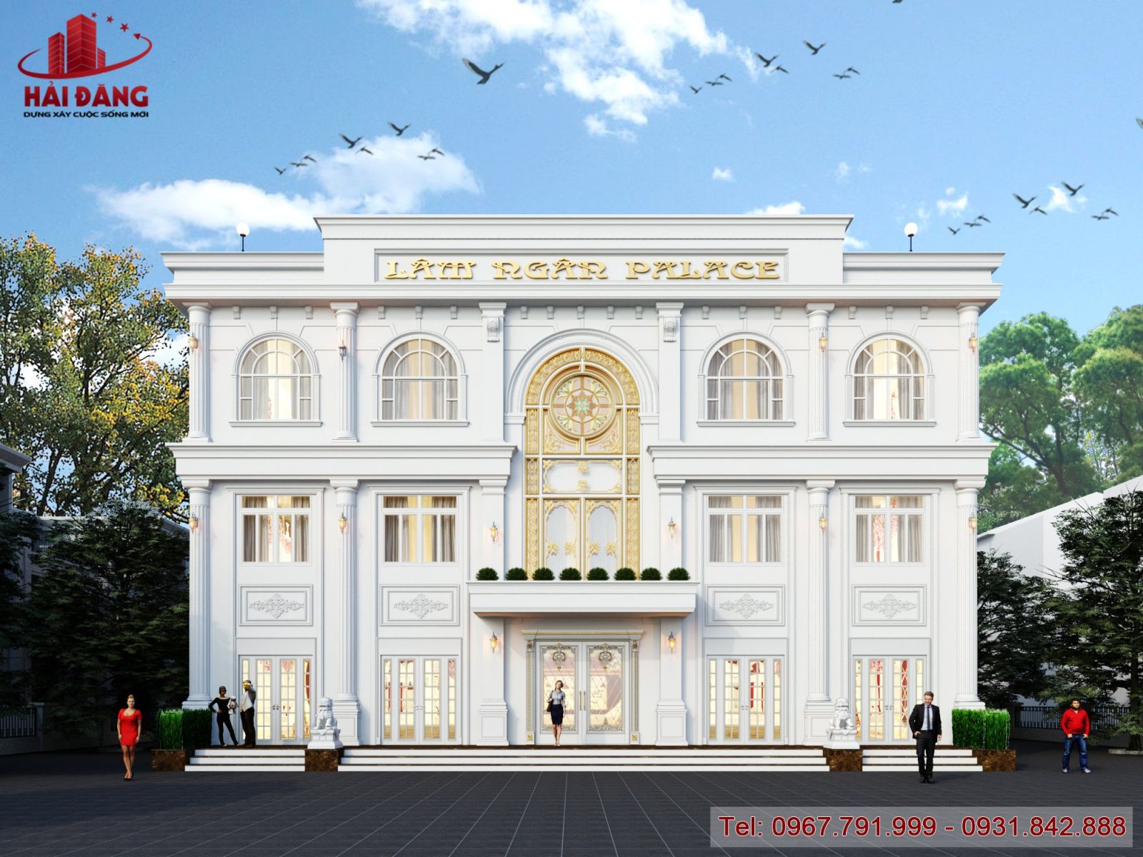 Hình ảnh: Thiết kế nhà hàng tiệc cưới Lâm Ngân Palace tại Giao Thủy - Nam Định